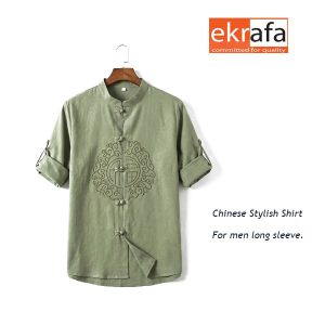 new chinese style full sleeve shirt for men