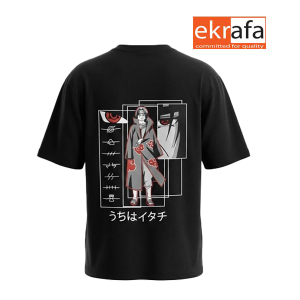 ninja graphic design black color drop solder t shirt for men's