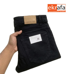 Home american eagle denim jeans for men black color