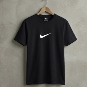 nike stylish drop solder white & black color t shirt